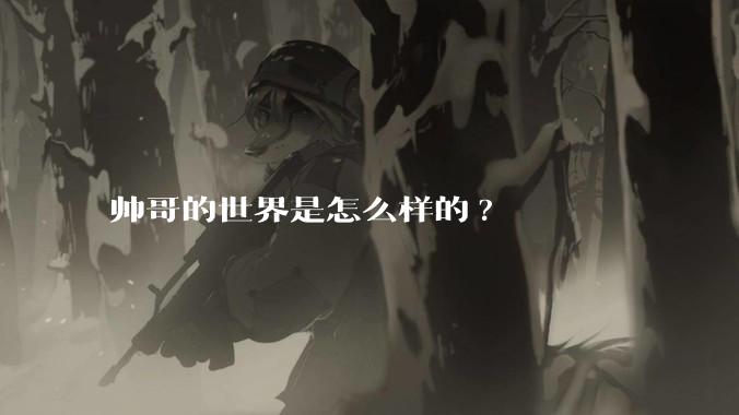 帅哥的世界是怎么样的?