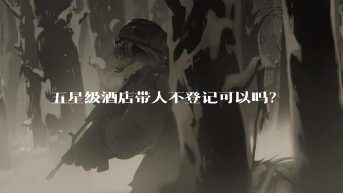 五星级酒店带人不登记可以吗？
