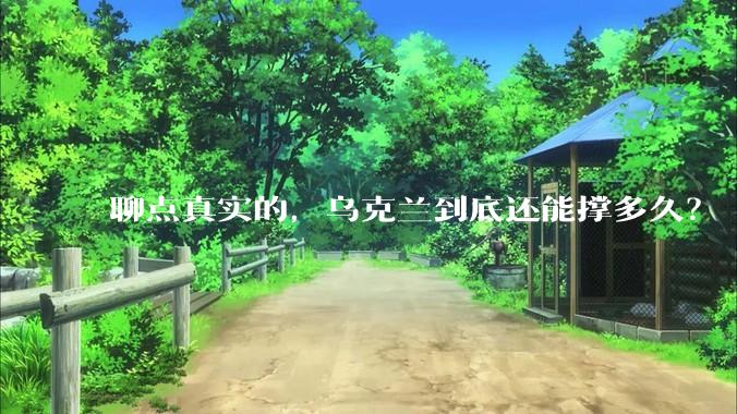 聊点真实的，乌克兰到底还能撑多久？