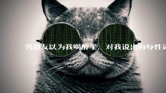 男朋友以为我喝醉了，对我说出侮辱性词汇，我该怎么办？