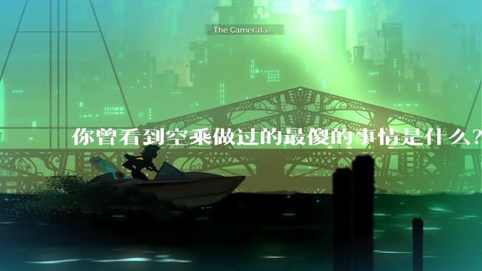 你曾看到空乘做过的最傻的事情是什么？