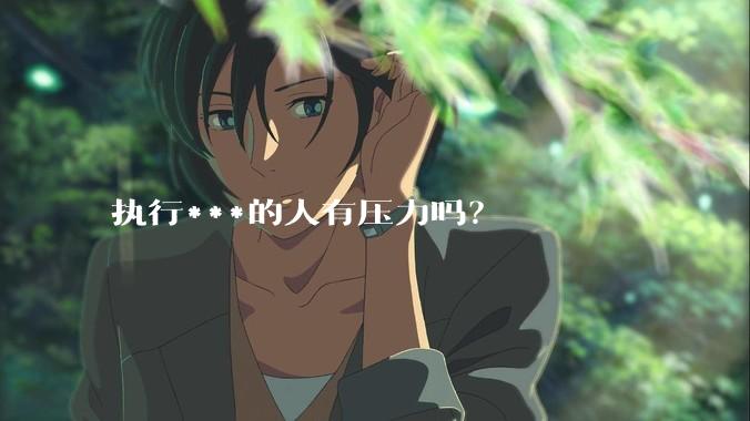 执行***的人有压力吗？