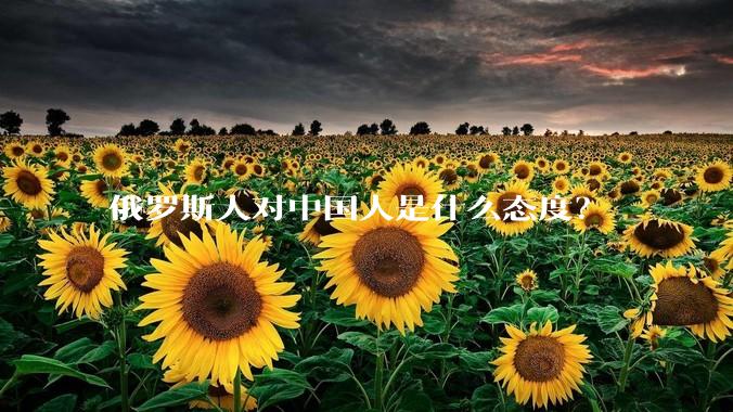 俄罗斯人对中国人是什么态度？
