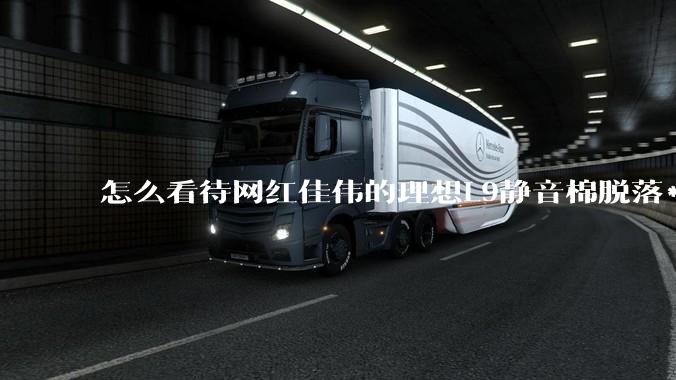 怎么看待网红佳伟的理想L9静音棉脱落***?